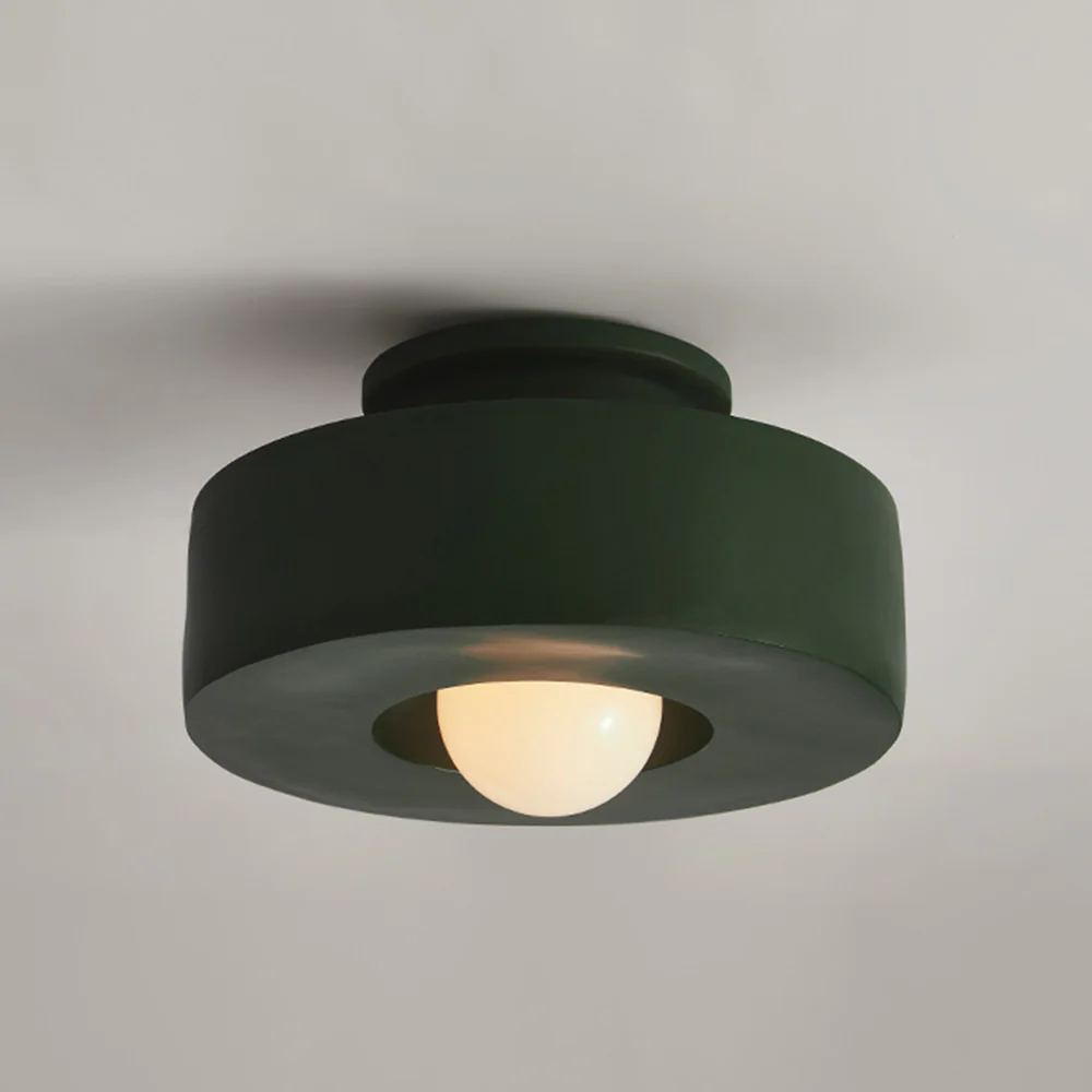 Nordic style Morandi Color Series Semi Embedded Ceiling Light