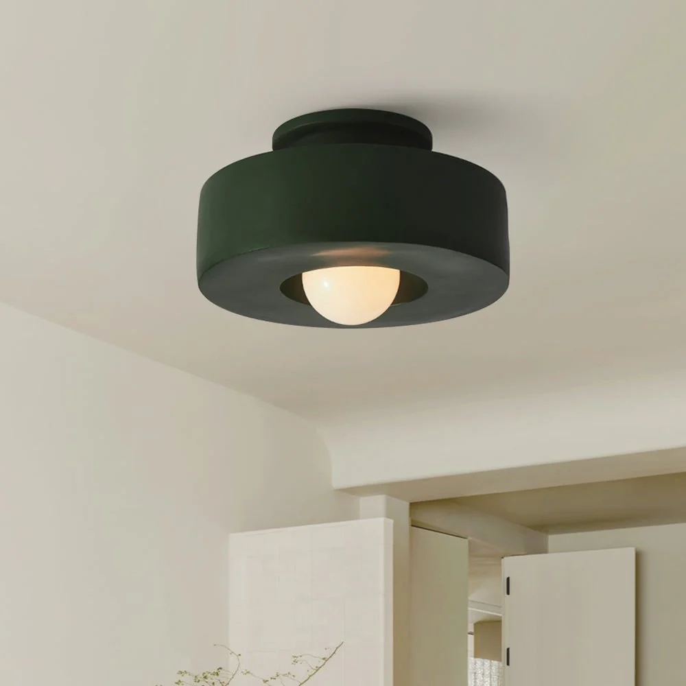 Nordic style Morandi Color Series Semi Embedded Ceiling Light