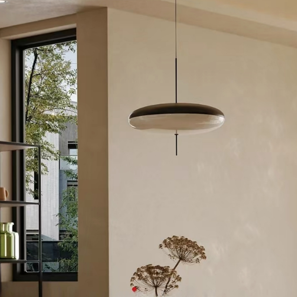 Danish Designer Acrylic Pendant Light Nordic modern Milk White Chandelier