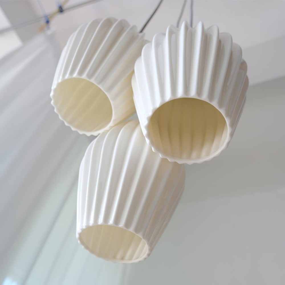 Scandinavian Ceramic Pendant Light Staircase Decor Lighting