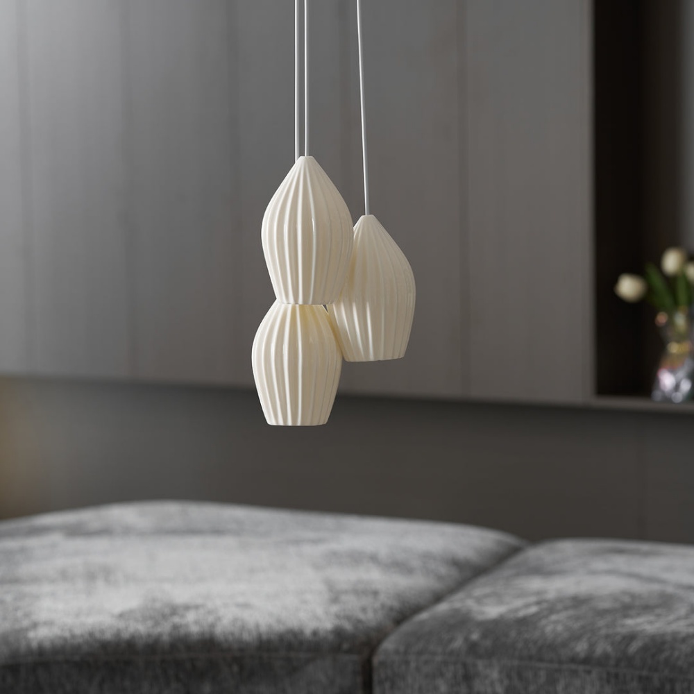 Scandinavian Ceramic Pendant Light Staircase Decor Lighting