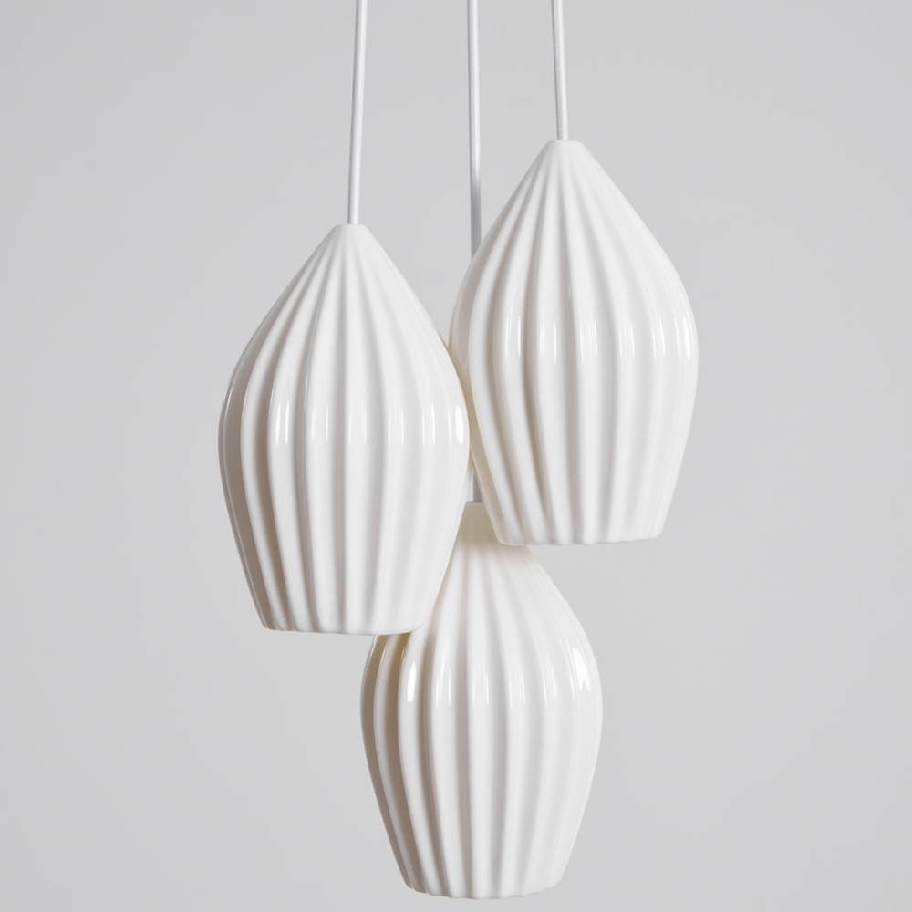 Scandinavian Ceramic Pendant Light Staircase Decor Lighting