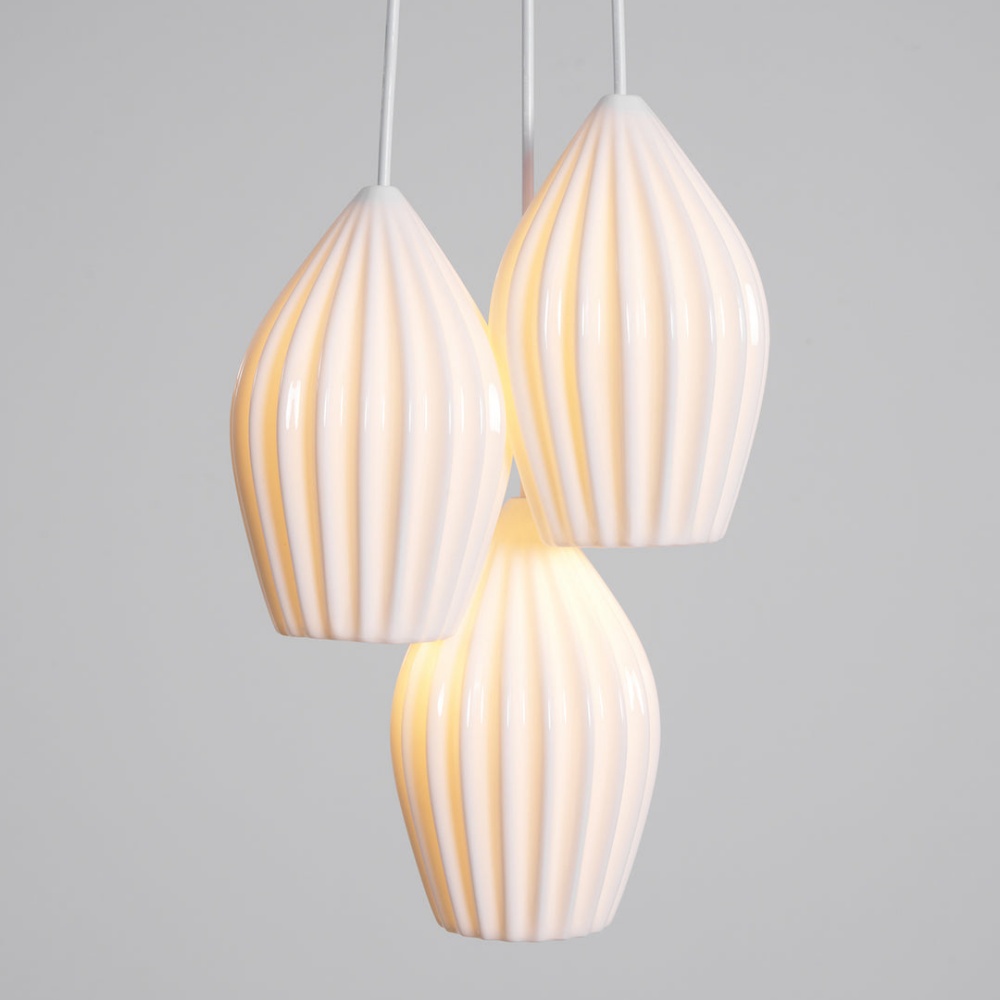 Scandinavian Ceramic Pendant Light Staircase Decor Lighting