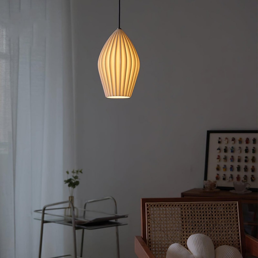 Scandinavian Ceramic Pendant Light Staircase Decor Lighting