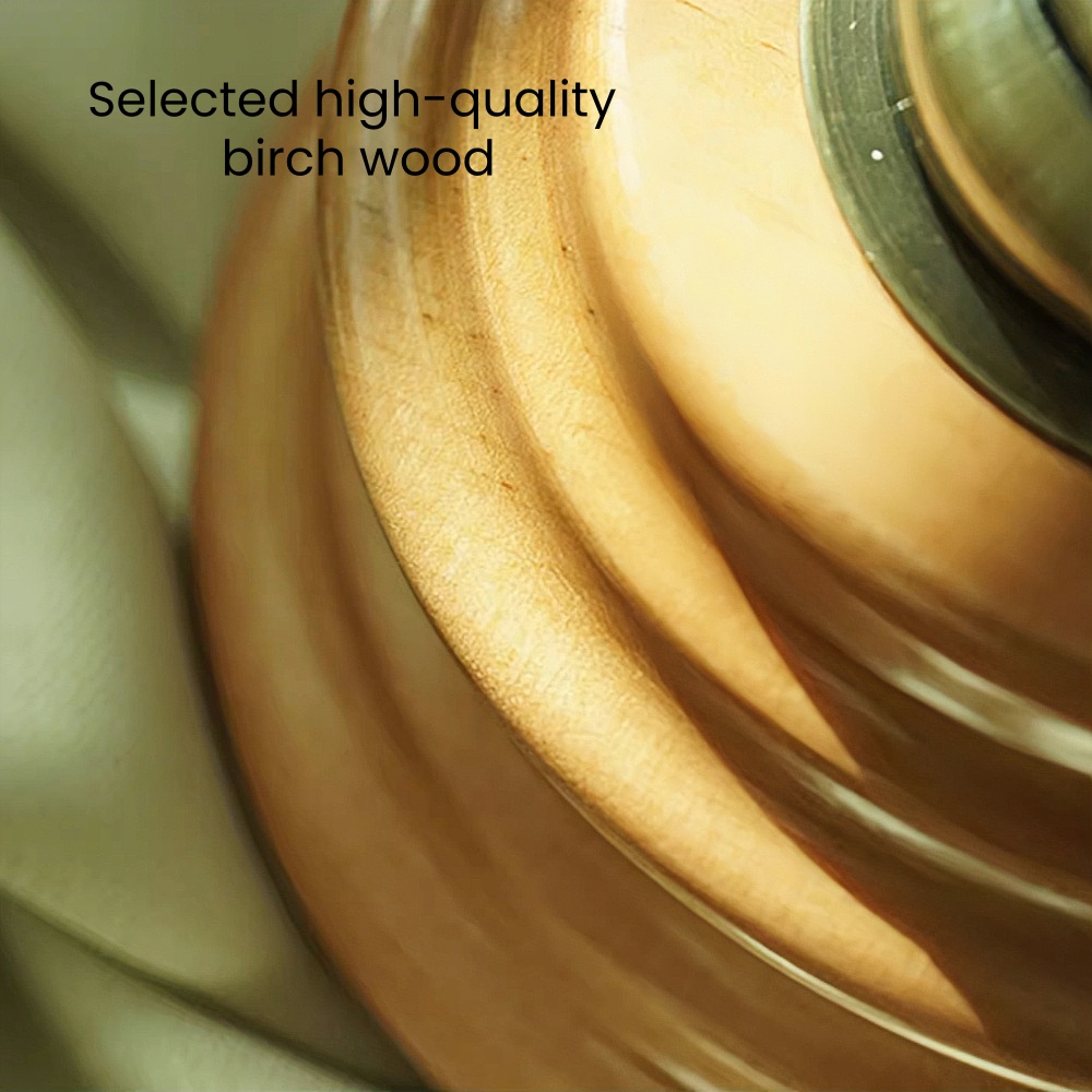 Vintage French Style Floral Glass Table Lamp Solid Wood Bedside Lamp