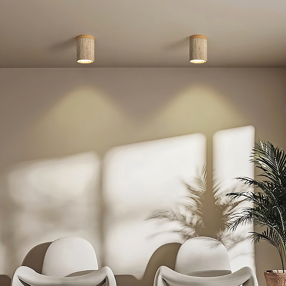 Wabi-sabi  Aisle Spot Light Living Room Wood Ceiling Lamp Designer Downlight