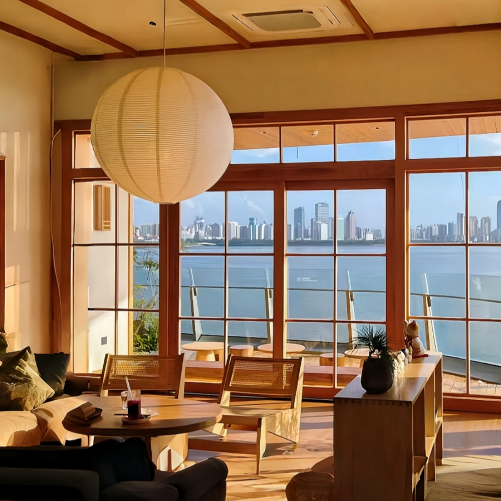 Japanese Simple Wabi-Sabi Ball Chandelier Inspired Paper Hanging Lamp