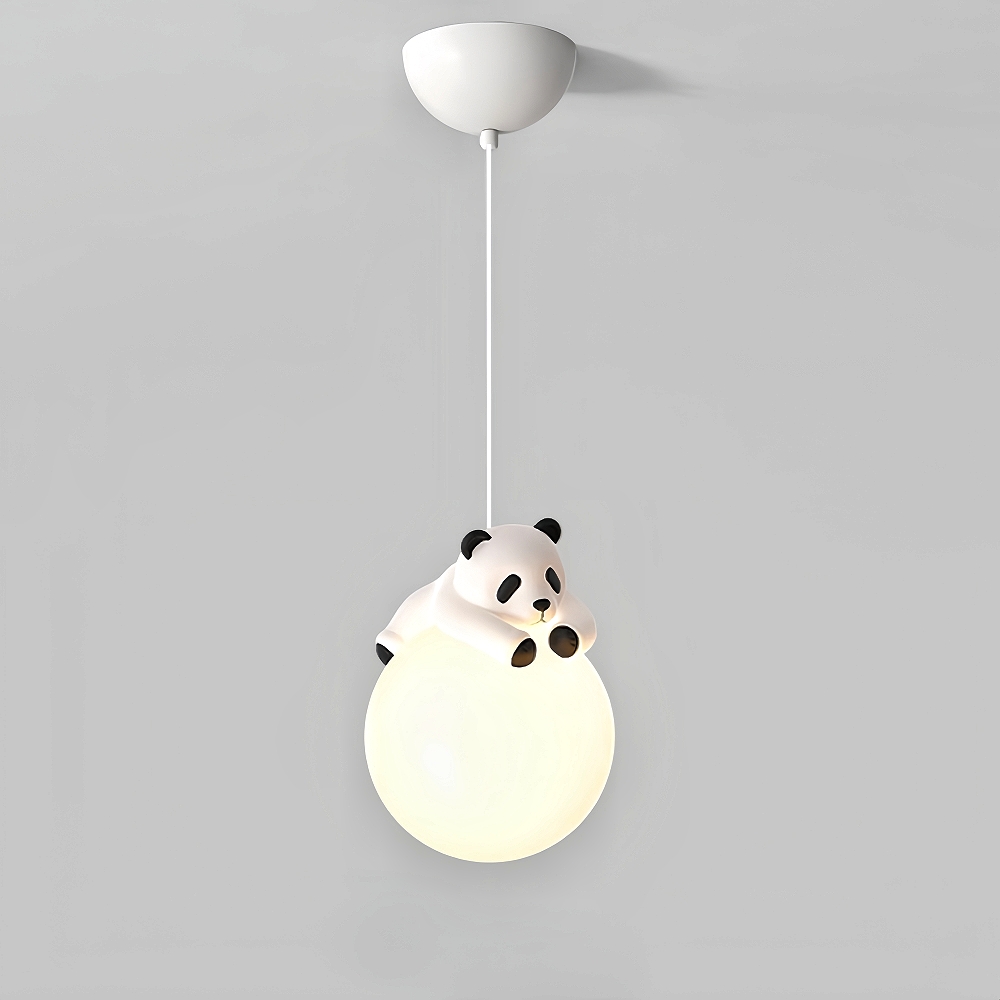 Modern Creative Cream Style Panda Koala Pendant Light