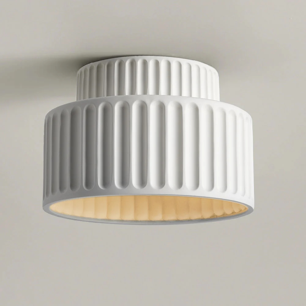 French retro style cream painted embedded ceiling light suitable for various rooms and corridor