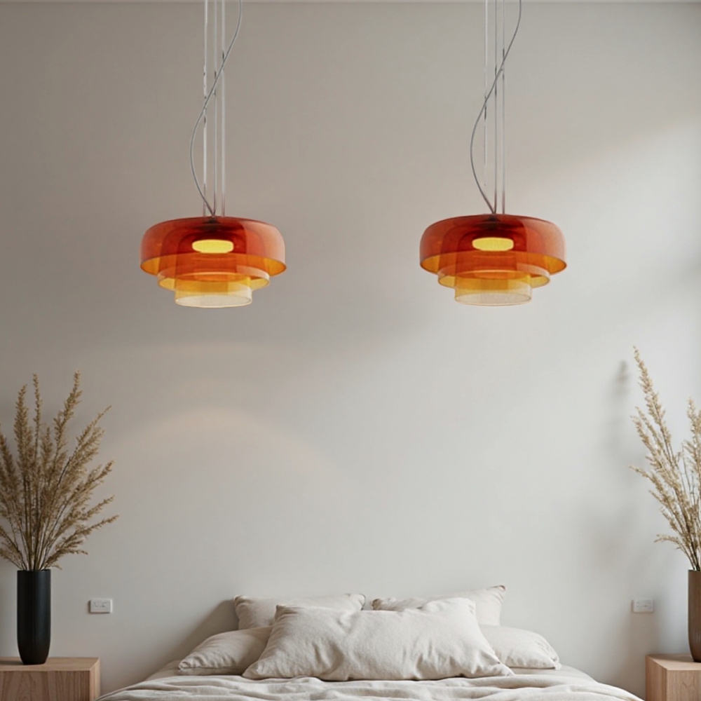 Nordic Style Sleek Minimalist Design Glass Pendant Light