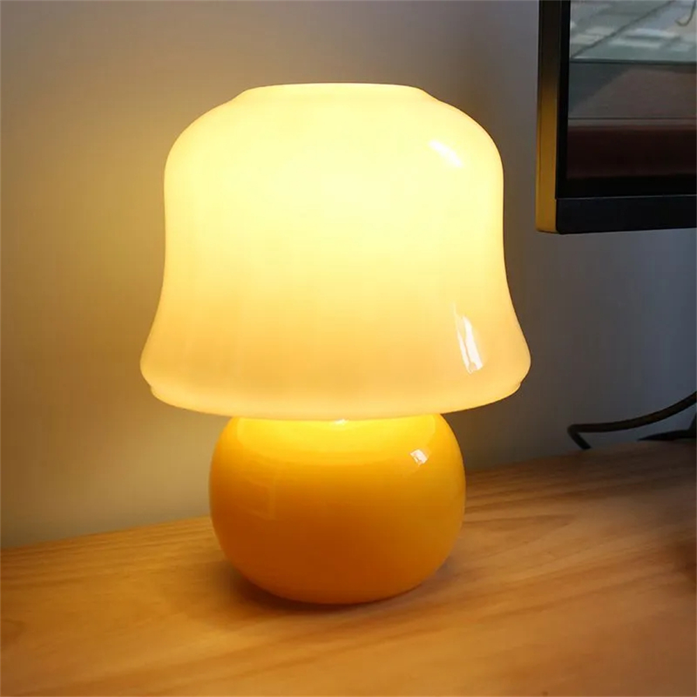 French Cream Mushroom Lamp Creative Decorative Table Lamp For Bedroom