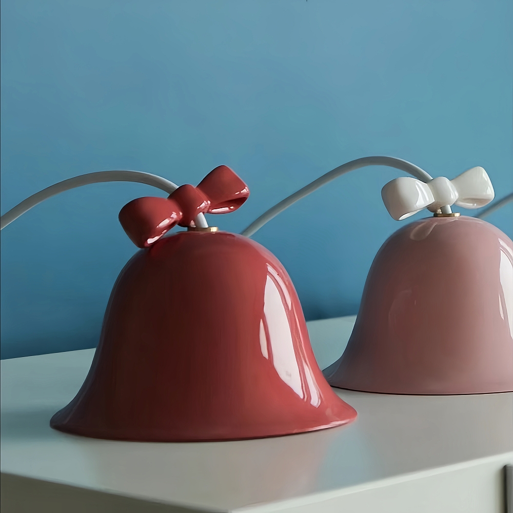 Nordic Creative Restaurant Bell Light Modern Simple Bow Pendant Light