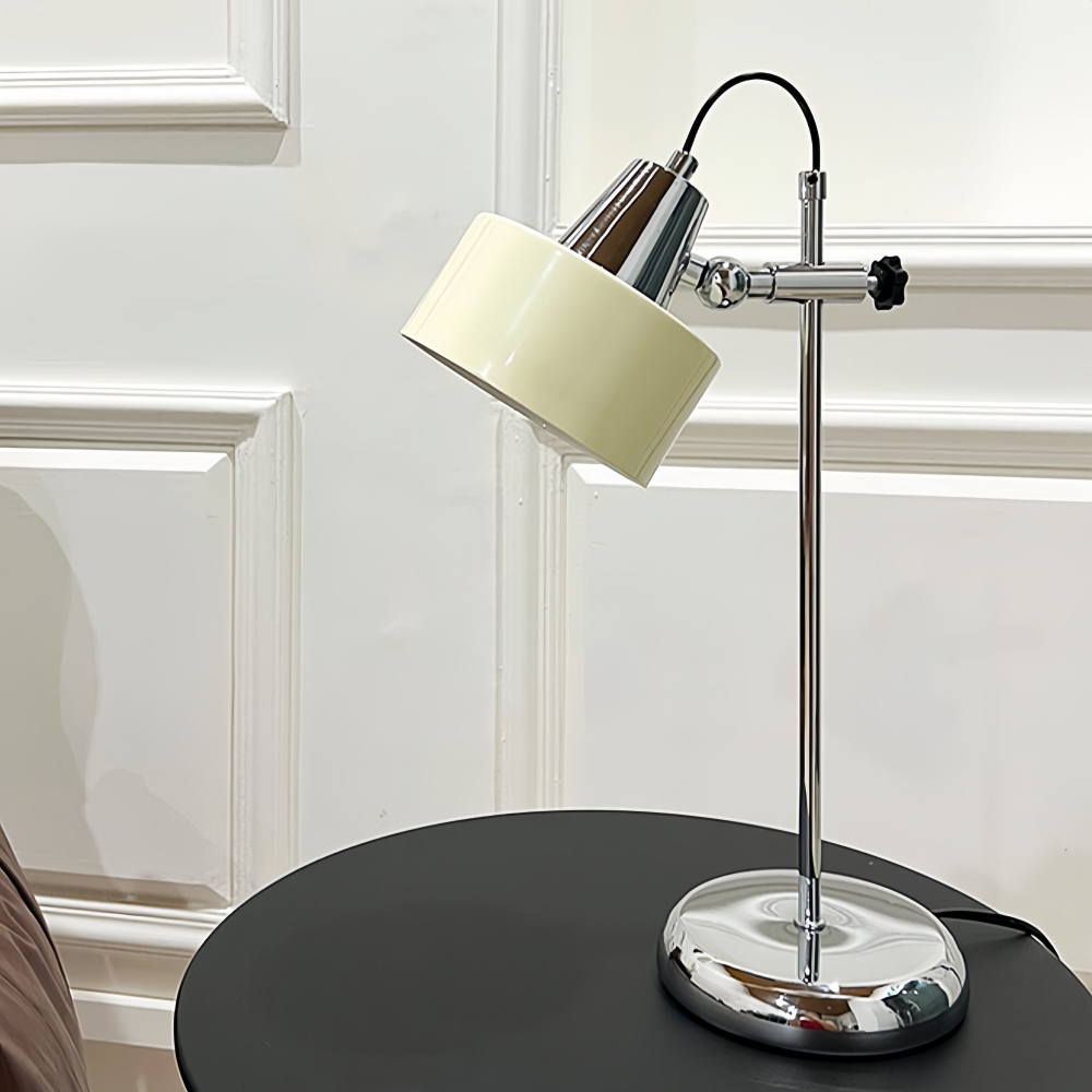 Retro Bauhaus Contrast Color Adjustable Arm Table Lamp