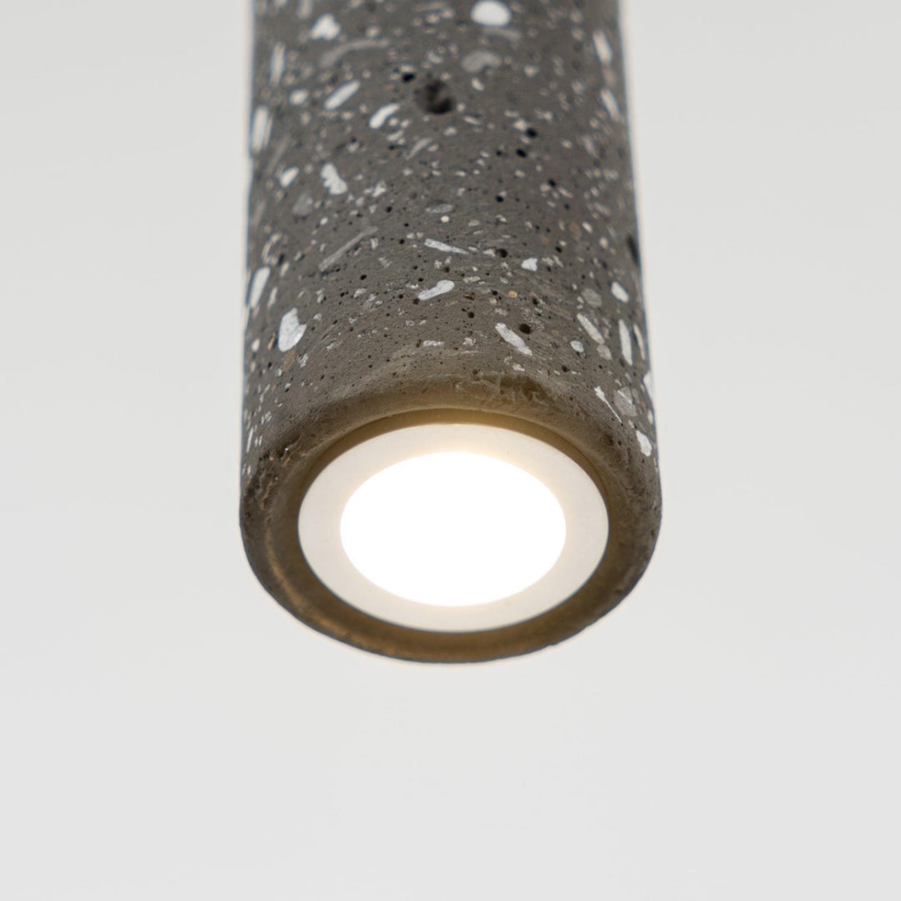 Creative Micro Cement Industrial Terrazzo Strip Pendant Light