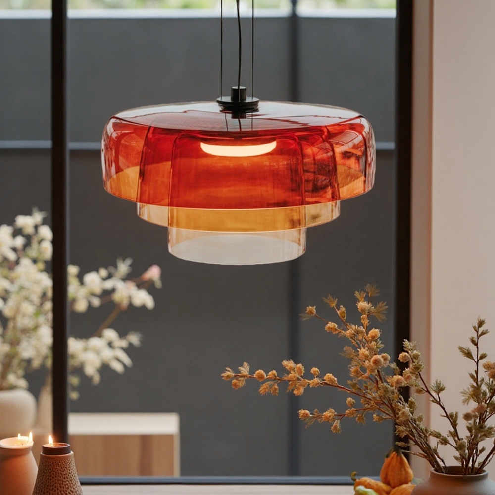 Nordic Style Sleek Minimalist Design Glass Pendant Light