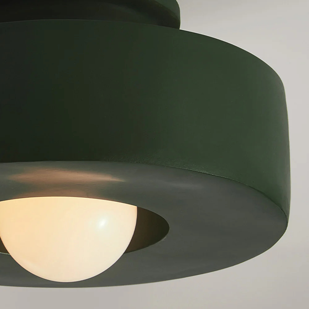 Nordic style Morandi Color Series Semi Embedded Ceiling Light