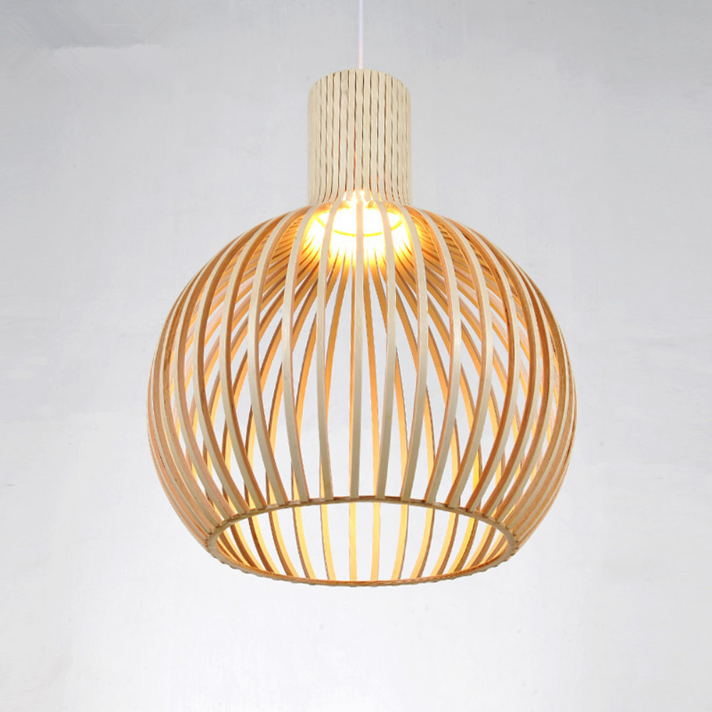 Unique Birdcage Wooden pendant light For Kitchen Island Living room