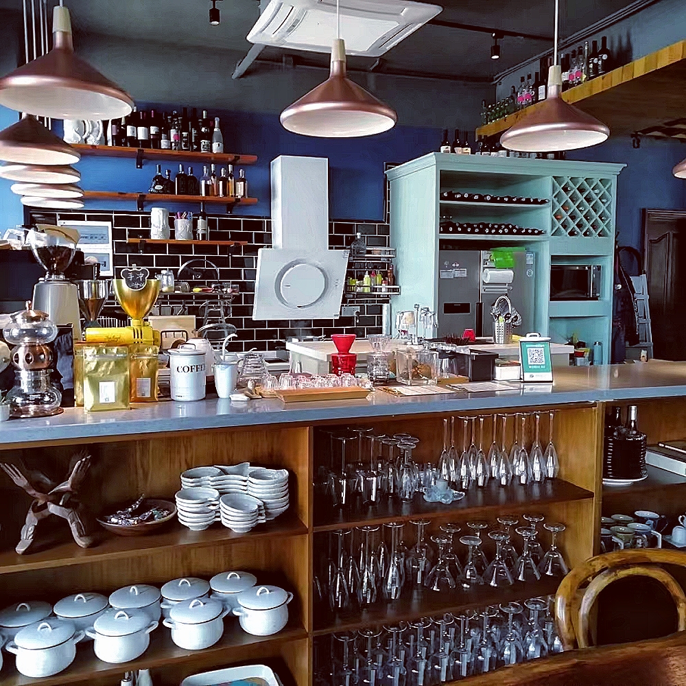 Danish macaron conical metal pendant light