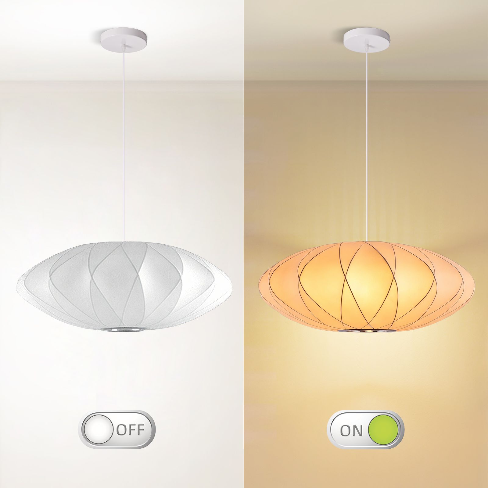 Nordic Italian Chandelier Restaurant Elastic Fabric Pendant Lamp Living Room Staircase Lights