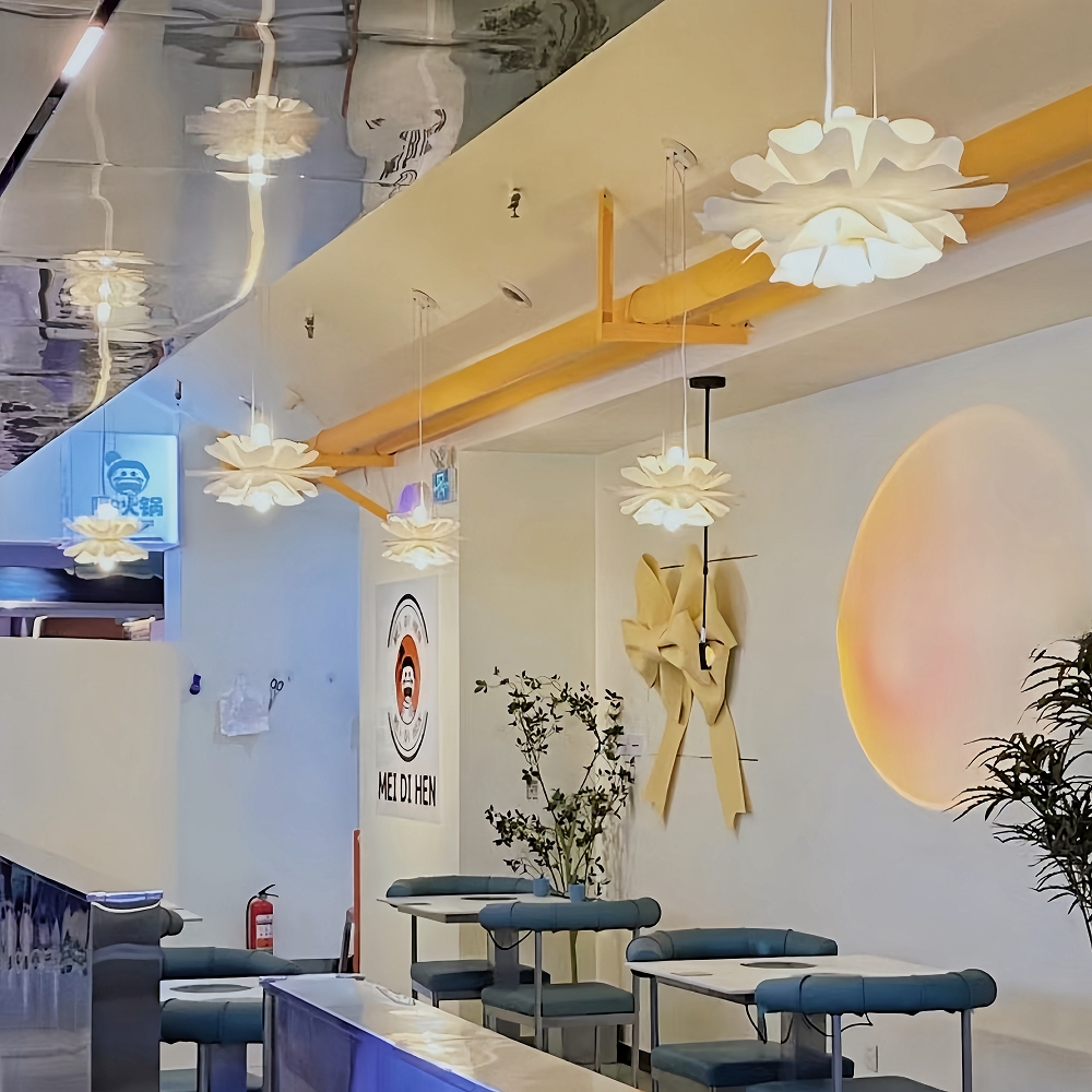 Nordic Modern Creative Petal Acrylic Pendant Light