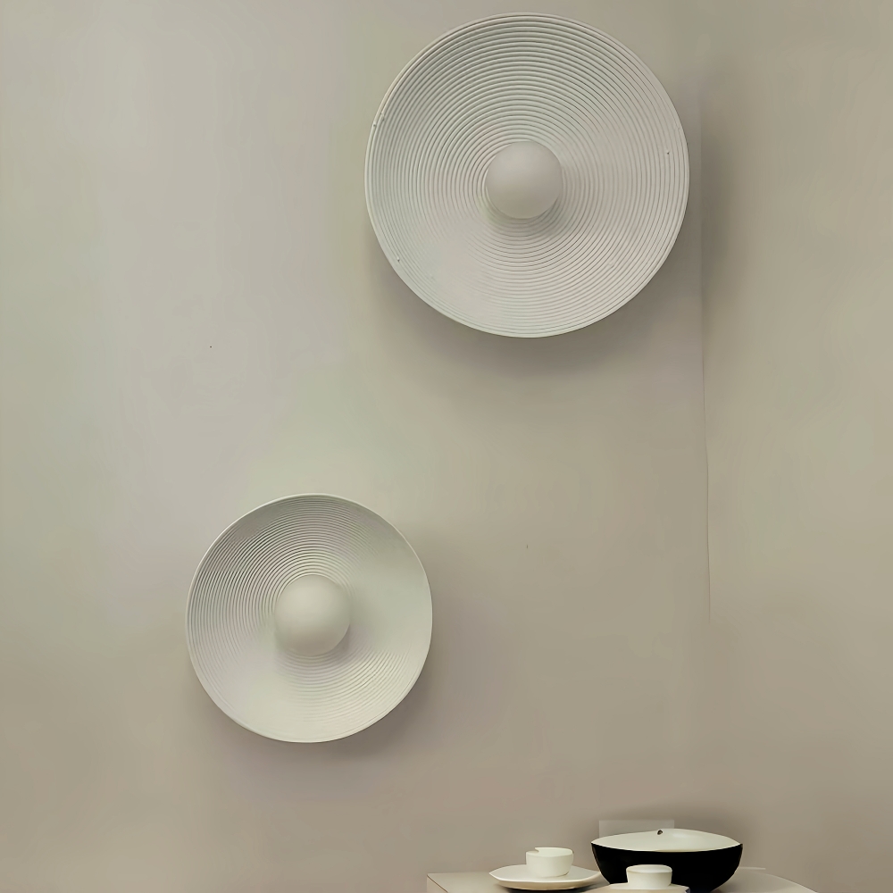 Wabi Sabi Style Retro Entrance Hallway Resin Wall Lamp Bedroom Bedside Lamp