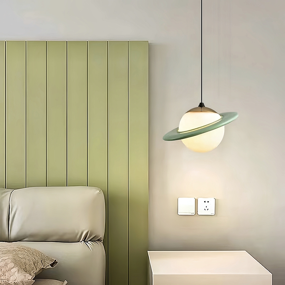 Colorful Small Planet Glass Pendant Light