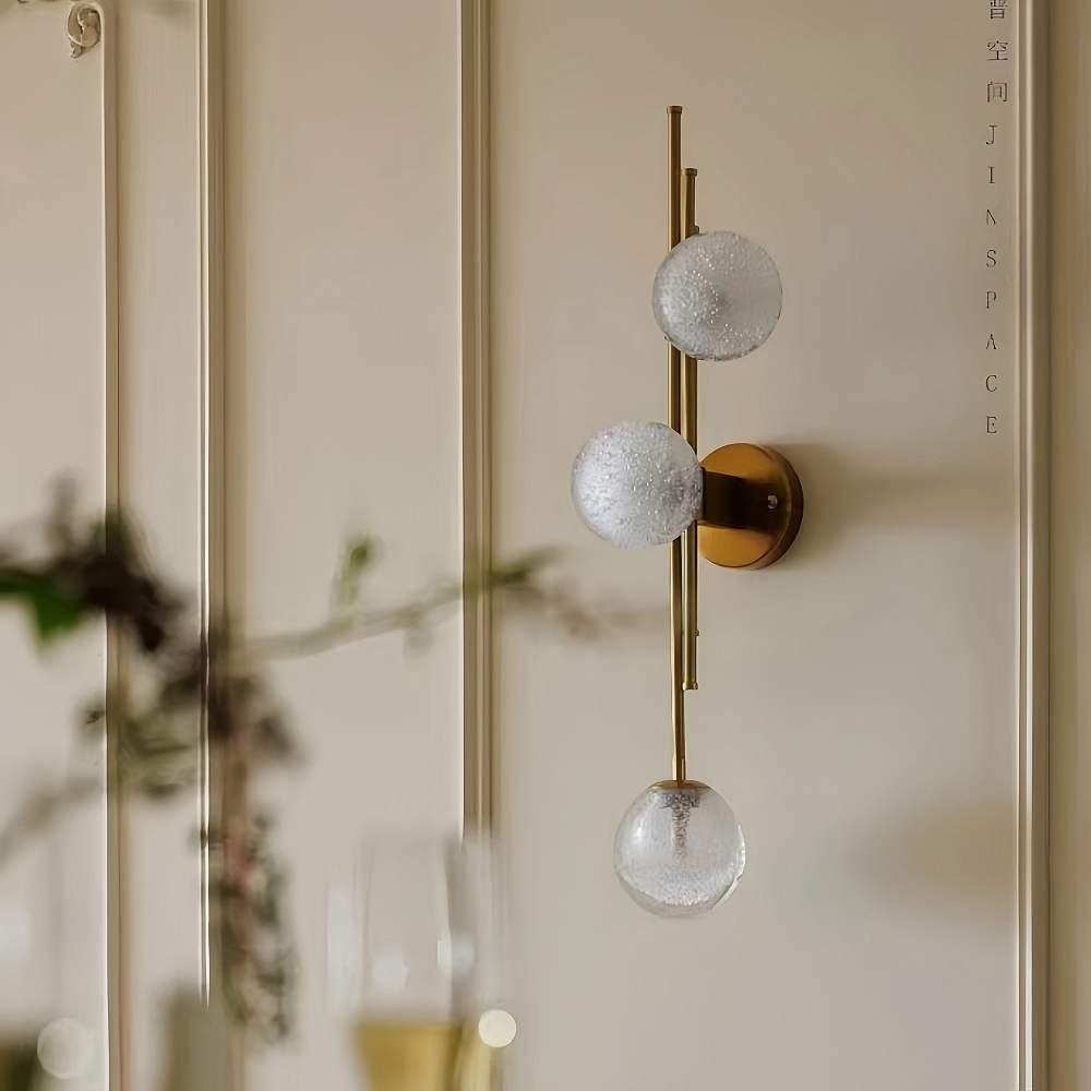 Modern Style Creative Personality Living Room Bedroom Decoration Glass Wall Lamp