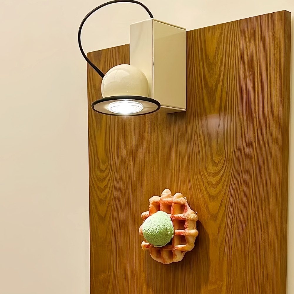 Nordic Style Creative Magnetic Suction Bedside Lamp Rotatable Wall Lamp