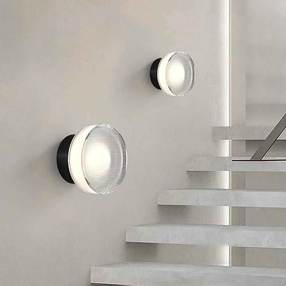 Nordic Minimalist Modern Aluminum Glass Wall Lamp