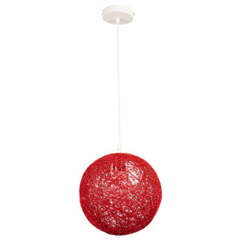 Creative handmade woven colorful rattan woven personalized circular chandelier