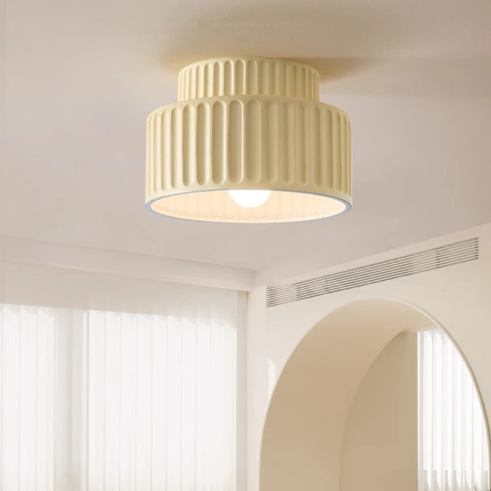 French retro style cream painted embedded ceiling light suitable for various rooms and corridor