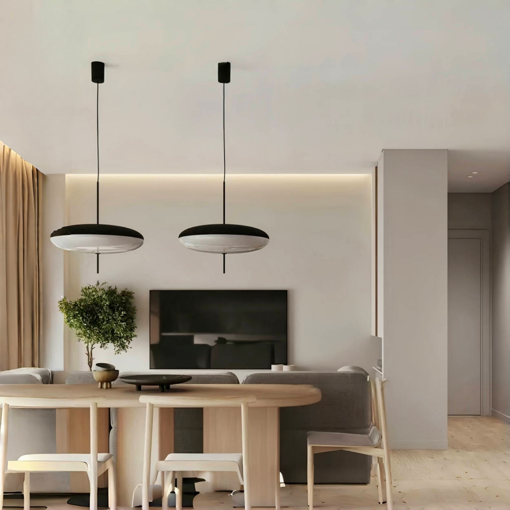 Danish Designer Glass Pendant Light Nordic modern Milk White Chandelier