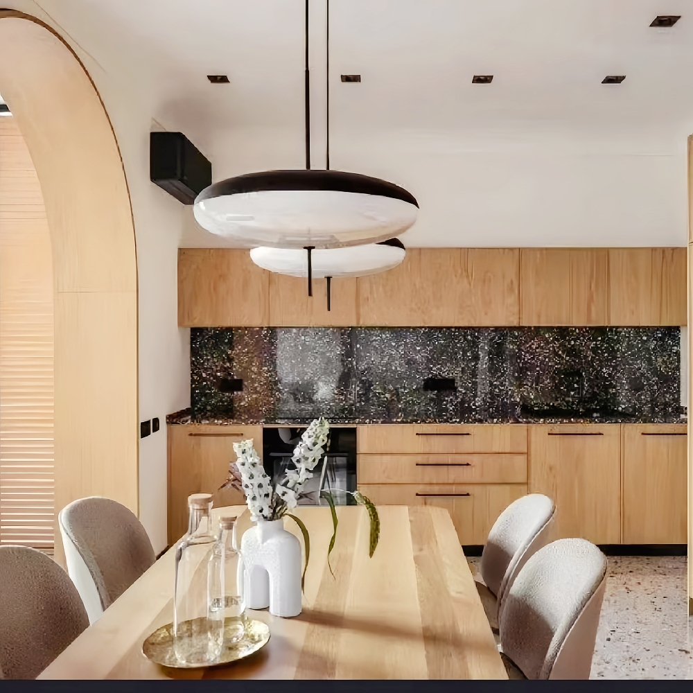 Danish Designer Glass Pendant Light Nordic modern Milk White Chandelier