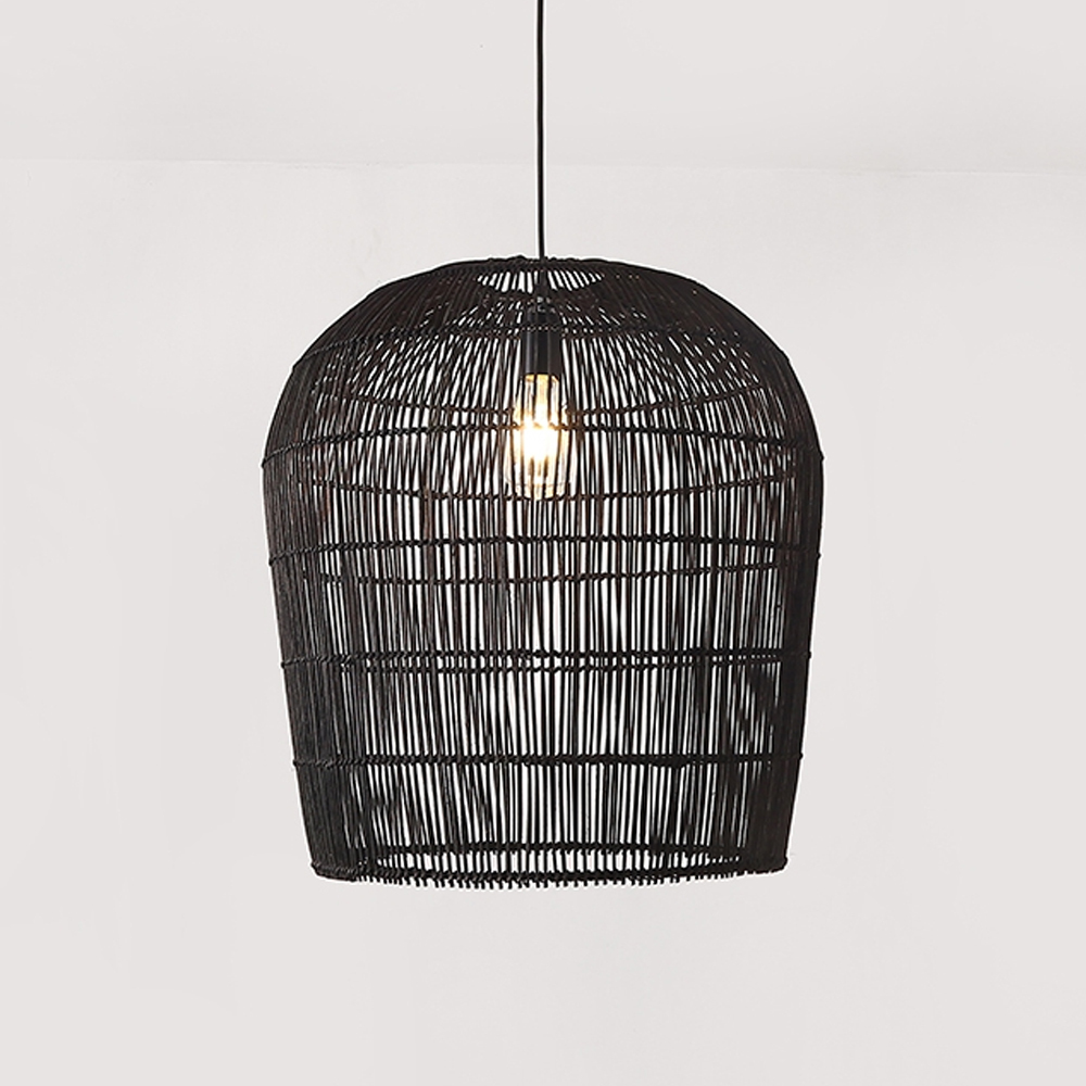 Coastal Chic Rattan Lighting Natural Handwoven Pendant Lamp Shade