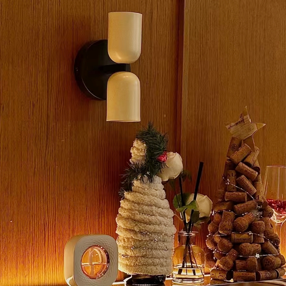 Morandi Color Retro Double Head Creative Home Decoration Wall Lamp