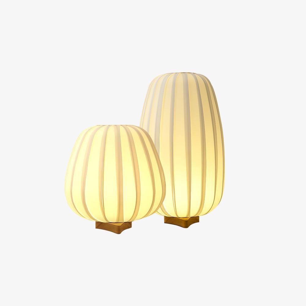 Modern Minimalist Solid Wood & Fabric Table Lamp