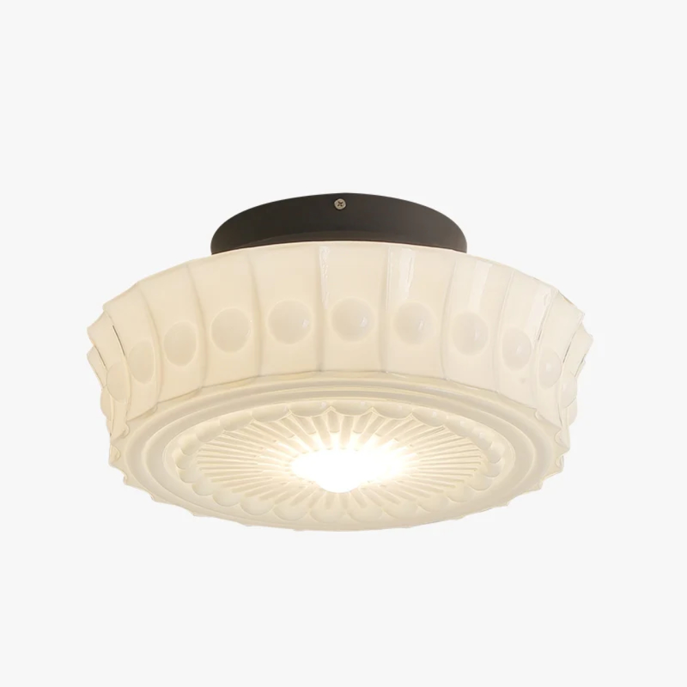 French retro glass chandelier suitable for foyer restaurants and various rooms