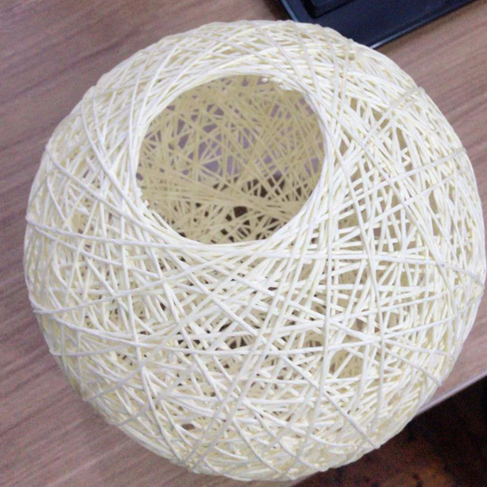 Creative handmade woven colorful rattan woven personalized circular chandelier