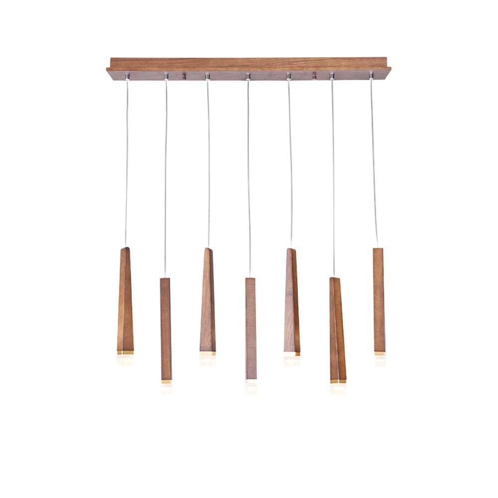 Nordic Style Solid Wood Matchstick Pendant Lamp