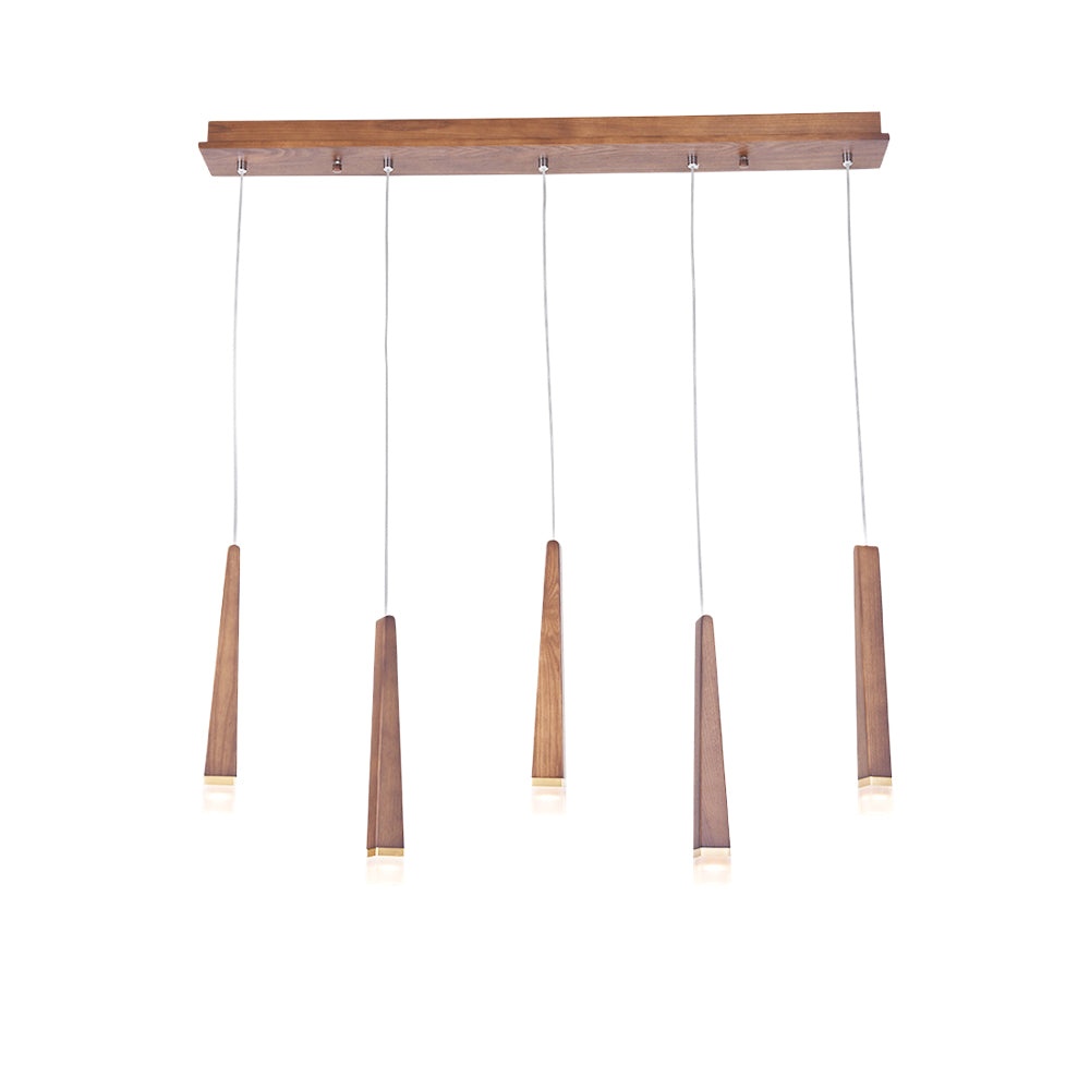 Nordic Style Solid Wood Matchstick Pendant Lamp