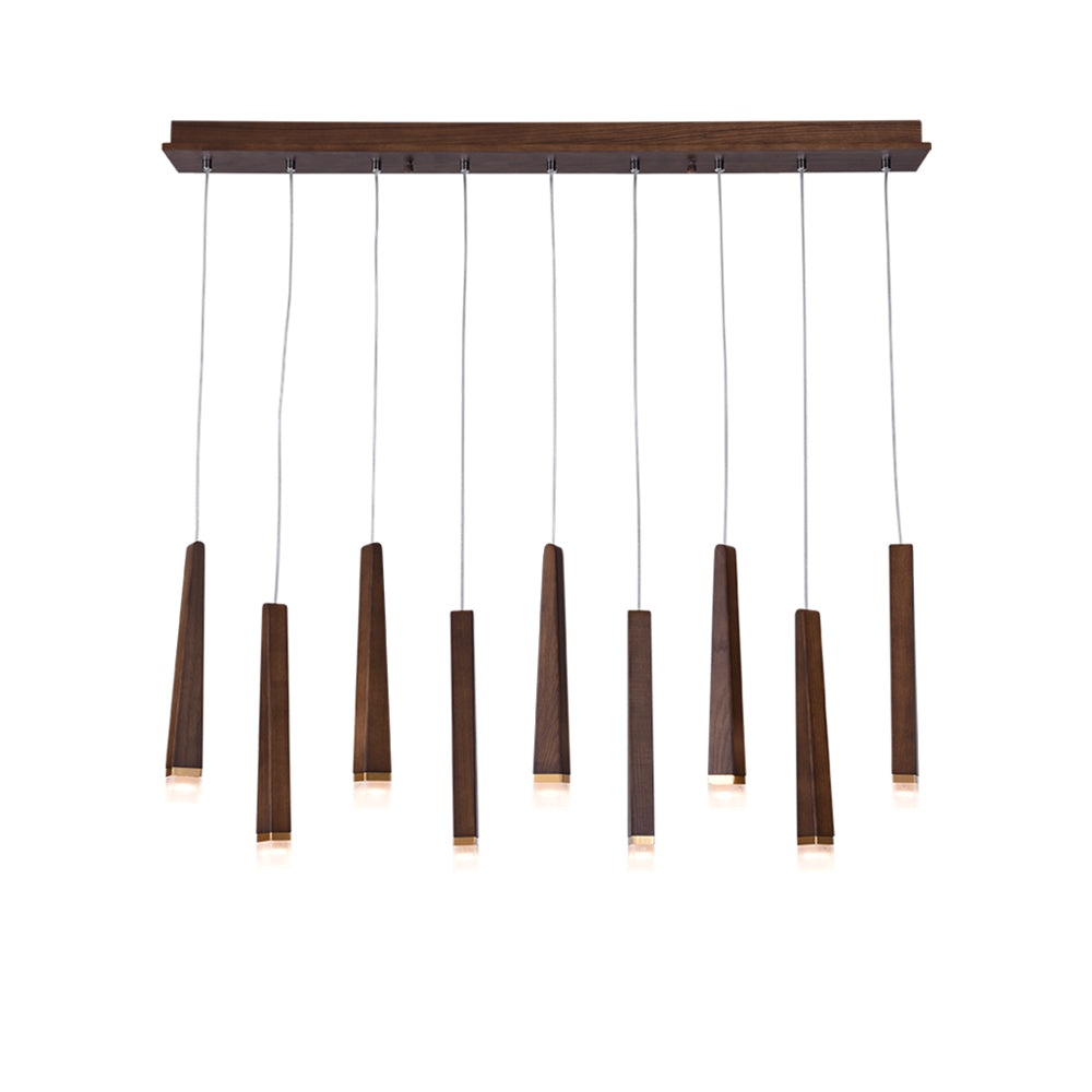 Nordic Style Solid Wood Matchstick Pendant Lamp