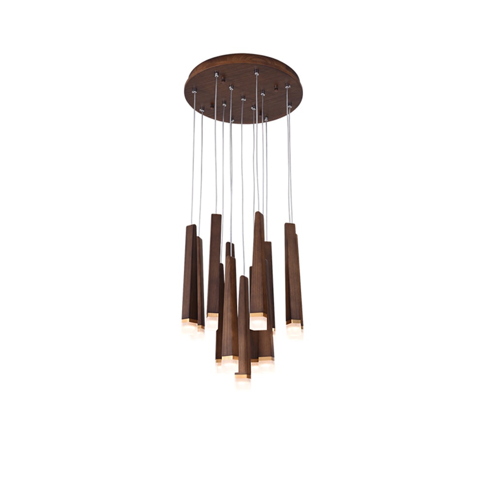 Nordic Style Solid Wood Matchstick Pendant Lamp