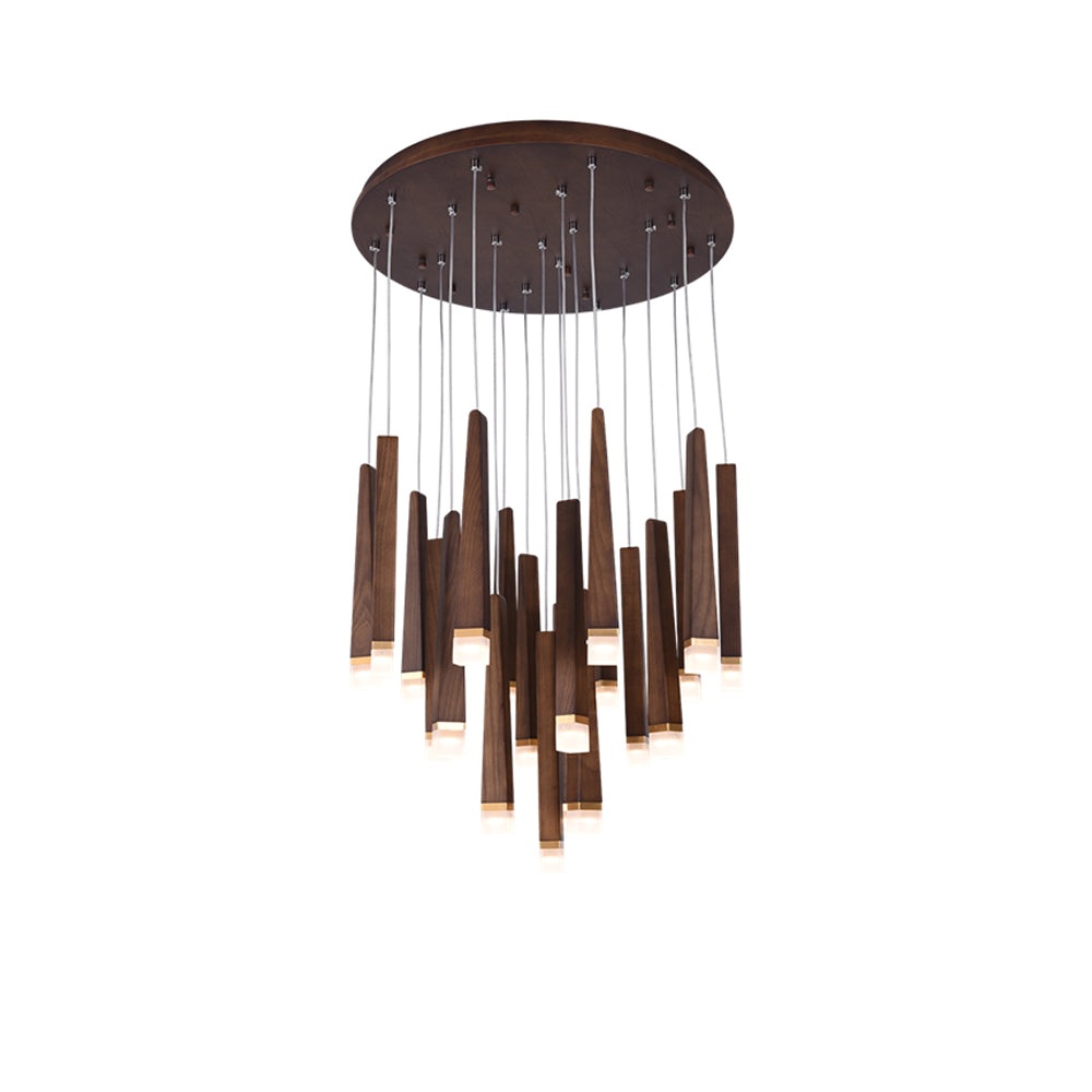 Nordic Style Solid Wood Matchstick Pendant Lamp