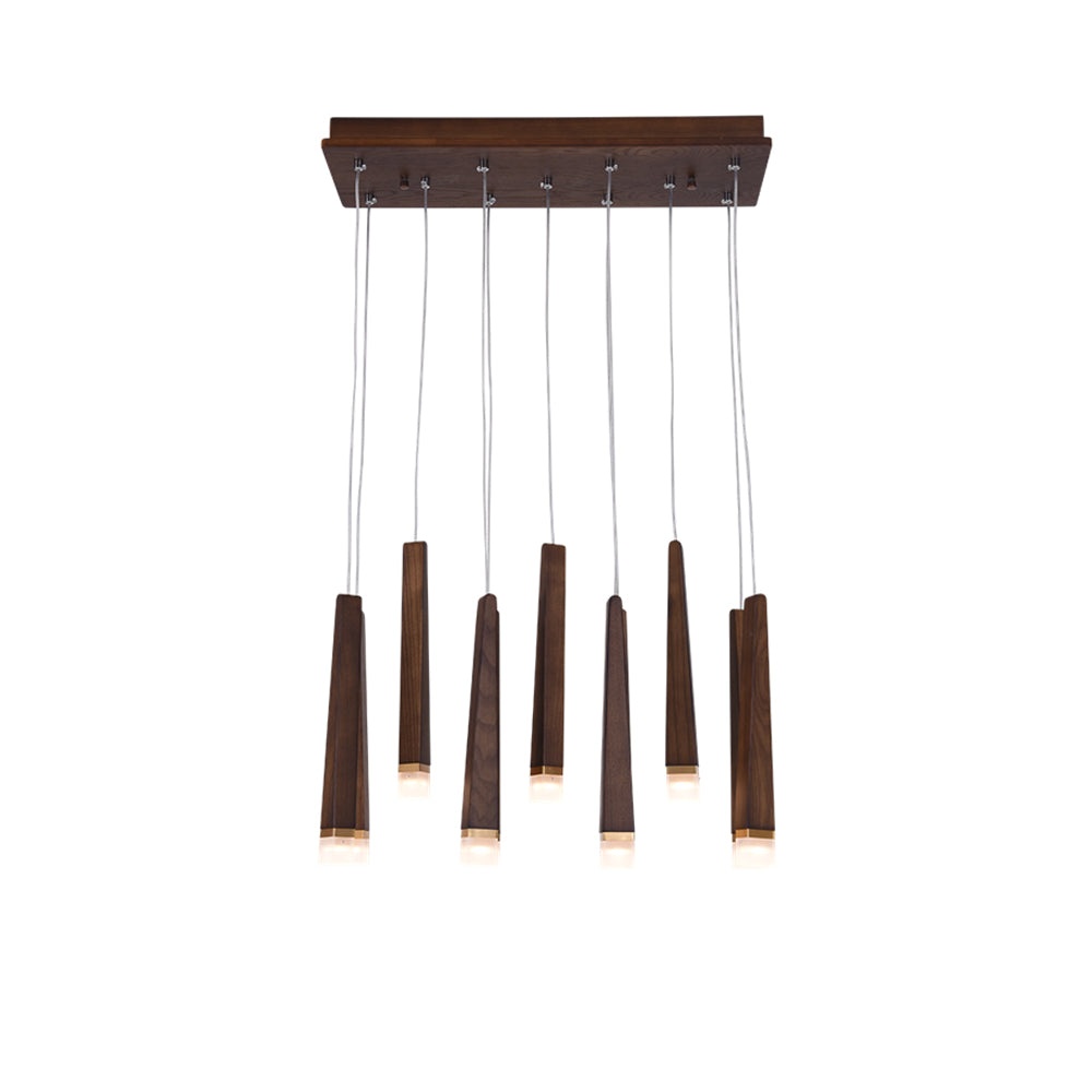 Nordic Style Solid Wood Matchstick Pendant Lamp