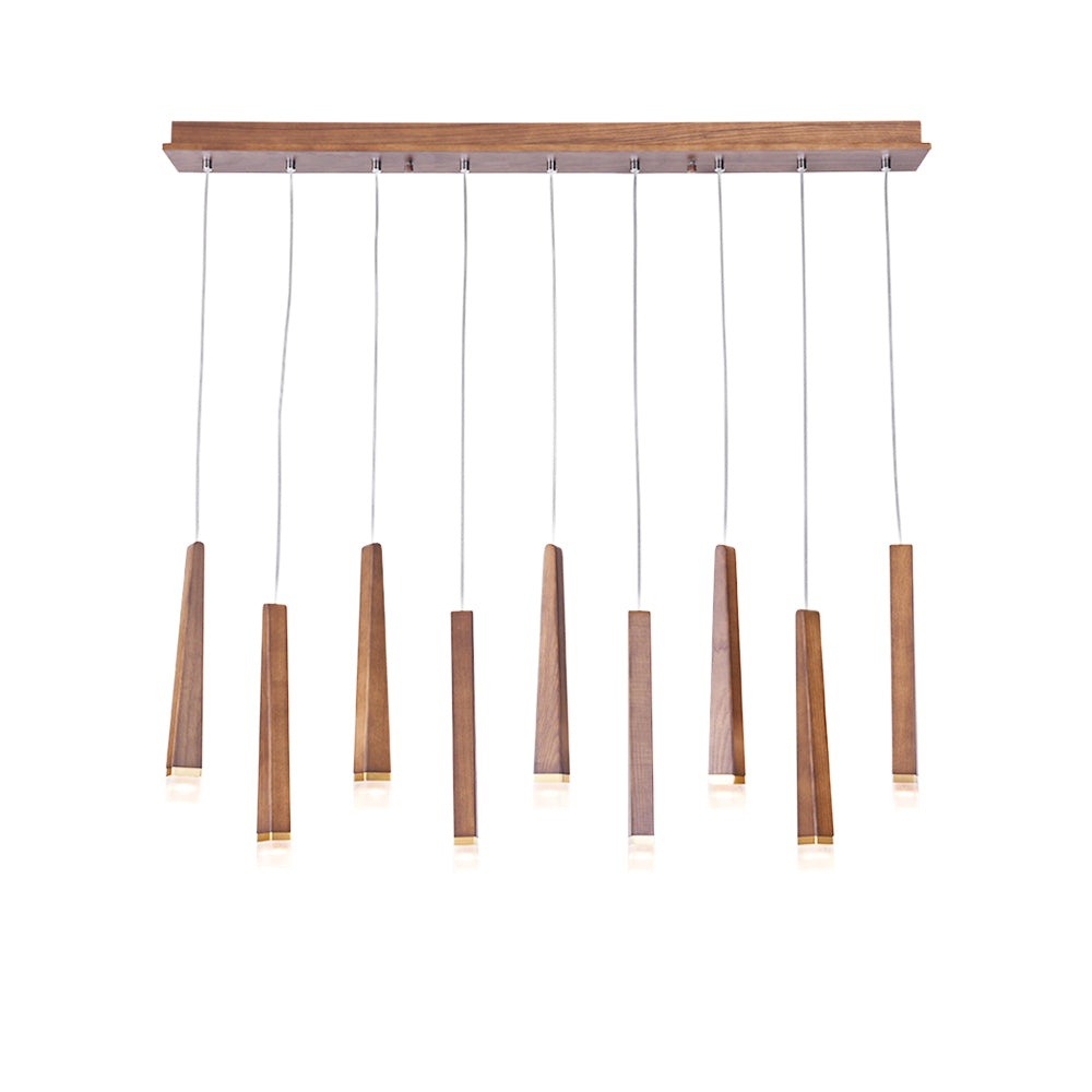 Nordic Style Solid Wood Matchstick Pendant Lamp