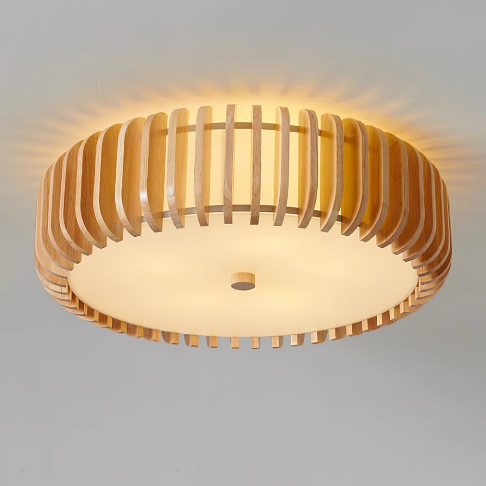 Modern Minimalist Wooden Bedroom Ceiling Light