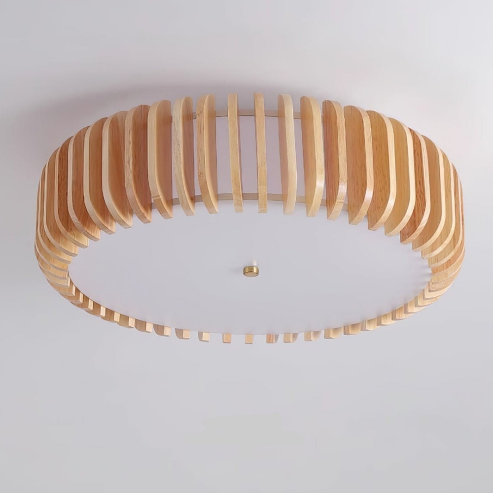 Modern Minimalist Wooden Bedroom Ceiling Light