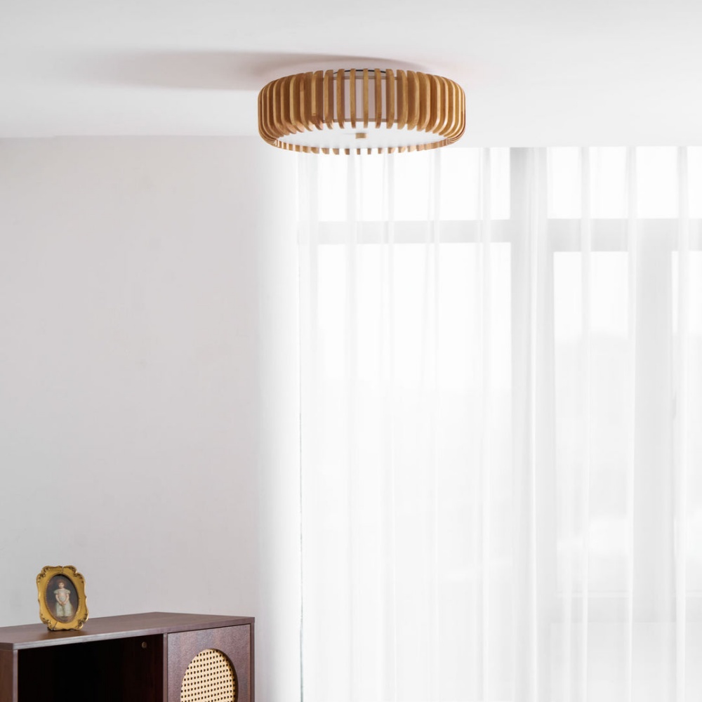 Modern Minimalist Wooden Bedroom Ceiling Light