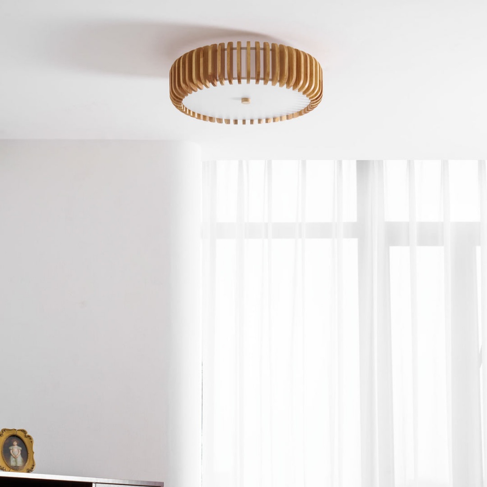 Modern Minimalist Wooden Bedroom Ceiling Light