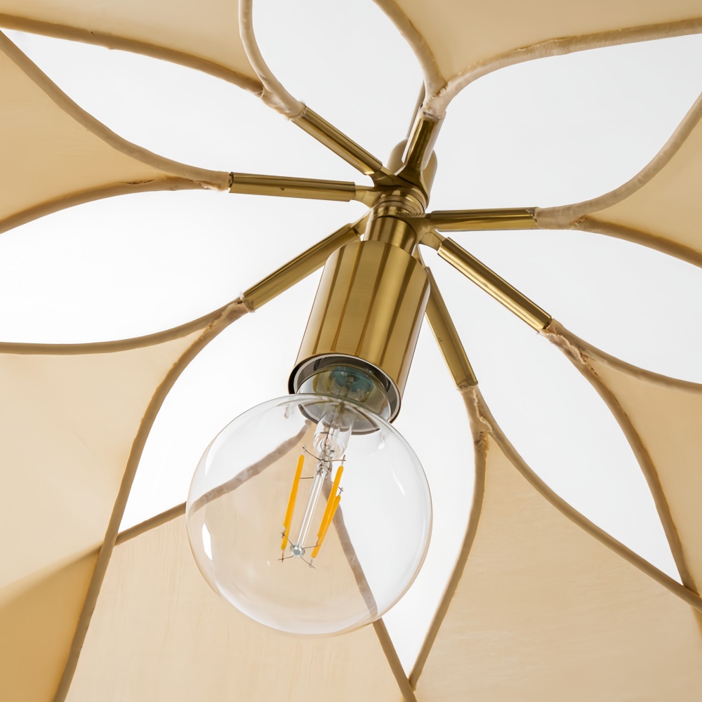 Japanese Wabi-Sabi Petal-Shaped Fabric Pendant Lamp